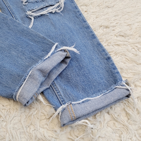 We The Free Button Fly Distressed Boyfriend  Jean - Picture 7 of 11